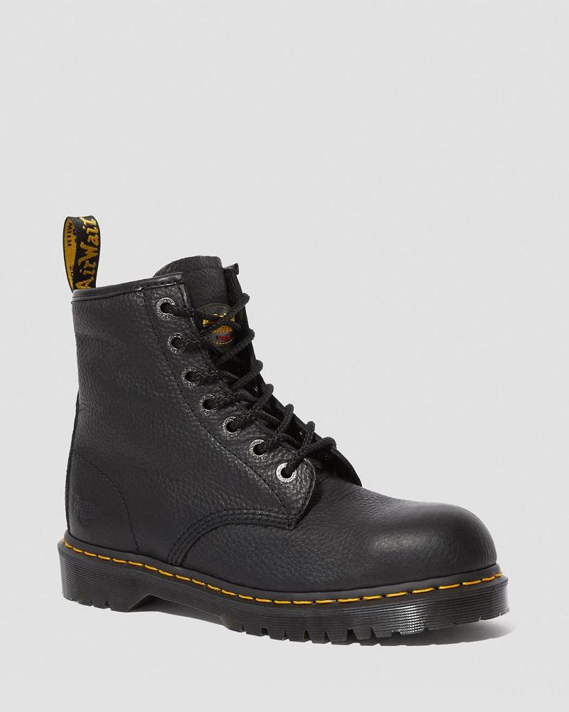 Icon 7B10 Bőr Steel Toe Bokacsizma Férfi Fekete | HU 35RVD